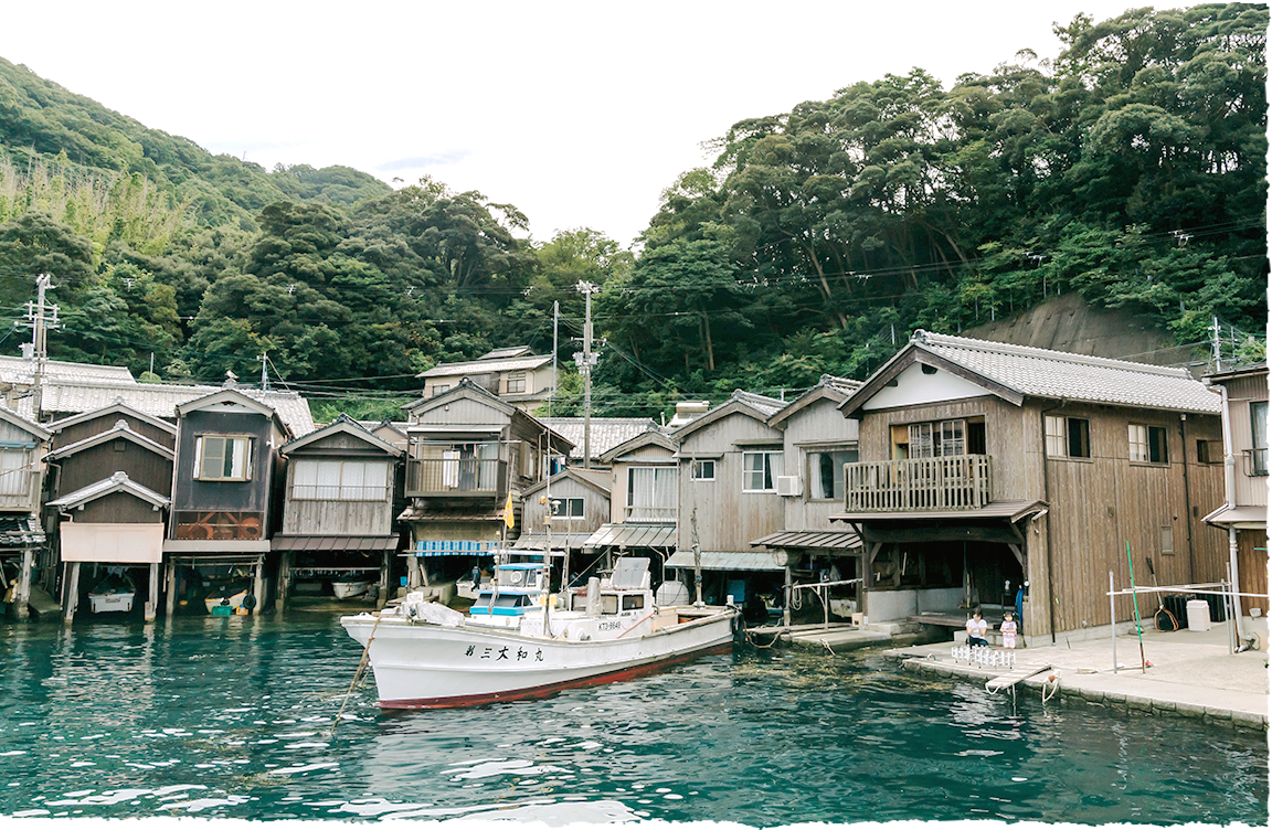 画像:どこか懐かしさを感じさせる伝統的建造物 「舟屋」